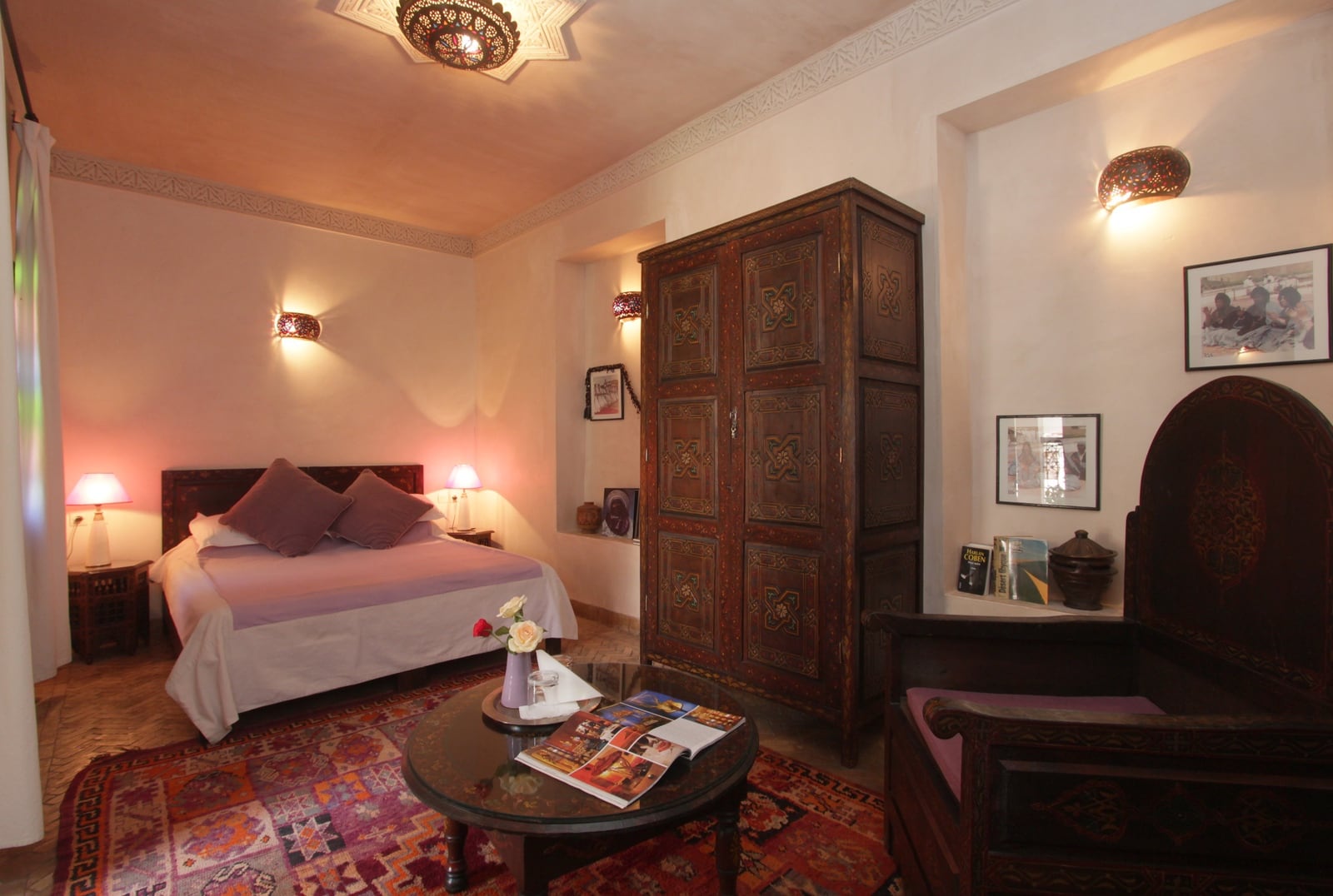 La chambre Mauve du Riad Massiba